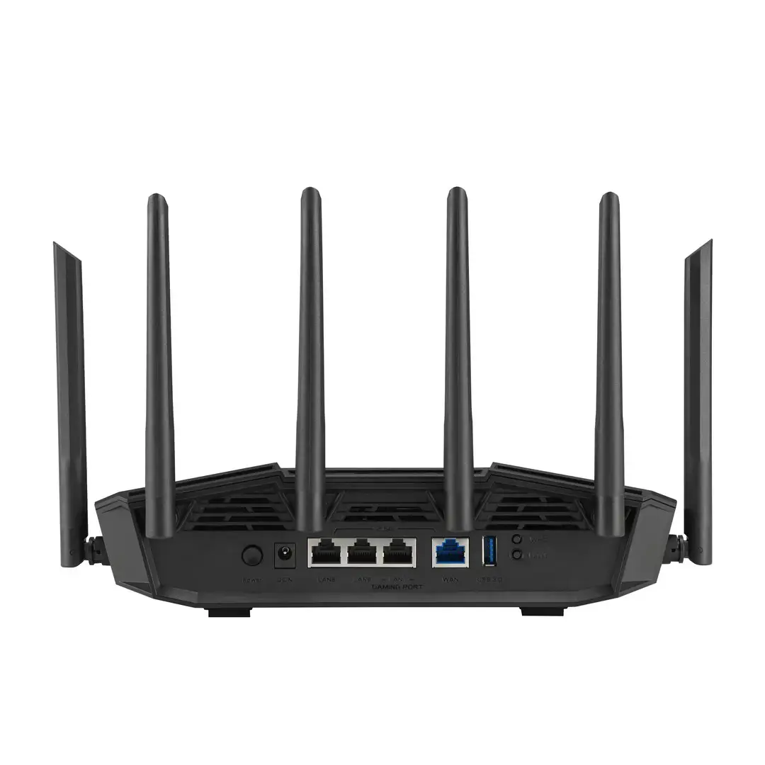 Asus TUF-BE9400 Tri-Band WiFi 7 Gaming Router, EU+UK | 802.11ax | 688/2885/5764 Mbit/s | Ethernet LAN (RJ-45) ports 3 | Mesh Support Yes | MU-MiMO Yes | 4G/5G