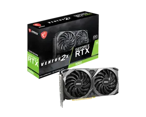Vaizdo plokštė MSI GeForce RTX 3060 12 GB, GDDR6, 192 bitai, V397-022R