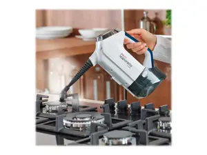 "Polti Vacuum" garų šluota su nešiojamuoju garų valytuvu PTEU0299 Vaporetto 3 Clean_Blue Galingumas 1800 W, vandens bako talpa 0,5 l, balta/mėlyna