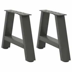 Kavos staliuko kojelės, 2 vnt., antracito spalvos, 30x(30-31) cm, plienas
