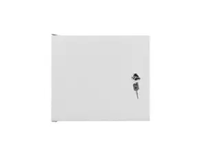 LANBERG Stovo spinta 10 colių sieninė 4U 280x310 pilka su metalinėmis durelėmis plokščia pakuotė