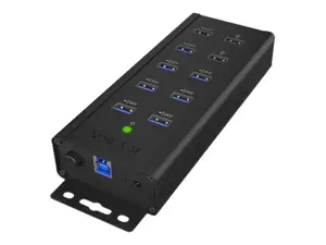 ICYBOX IB-HUB1703-QC3 IcyBox 7x USB 3.0 prievadų šakotuvas ir 3 įkrovimo prievadai