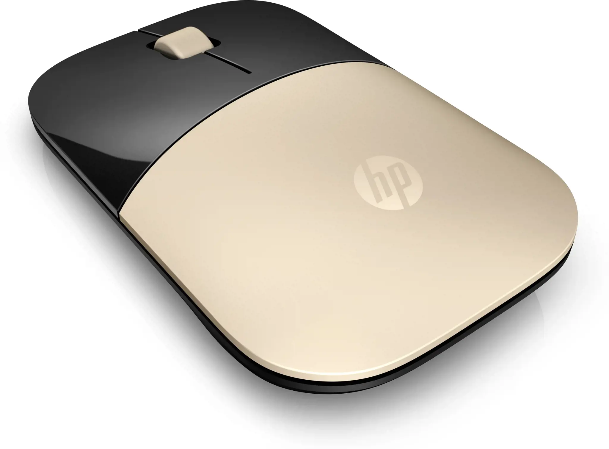 HP Z3700 auksinė belaidė pelė, dvipusė, optinė, RF belaidė, 1200 DPI, auksinė