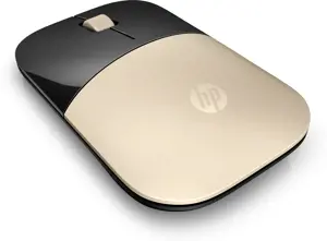 HP Z3700 auksinė belaidė pelė, dvipusė, optinė, RF belaidė, 1200 DPI, auksinė