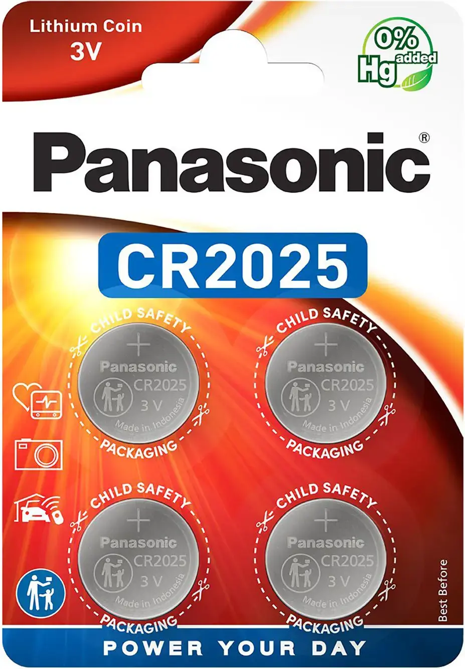 "Panasonic" baterija CR2025/4B