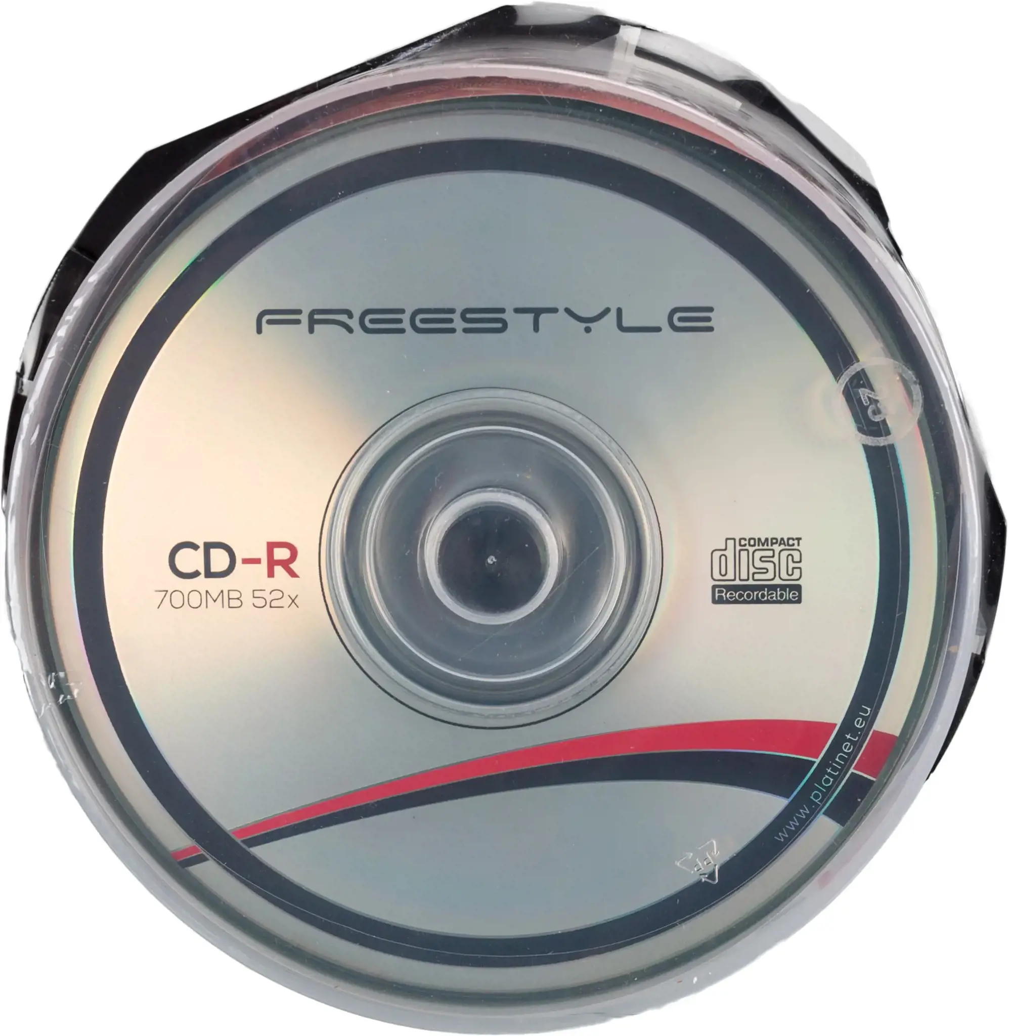 "Freestyle" CD-R (x25 pakuotės), 52x, CD-R, 120 mm, 700 MB, "Cakebox", 25 vnt.