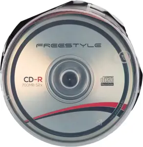 "Freestyle" CD-R (x25 pakuotės), 52x, CD-R, 120 mm, 700 MB, "Cakebox", 25 vnt.
