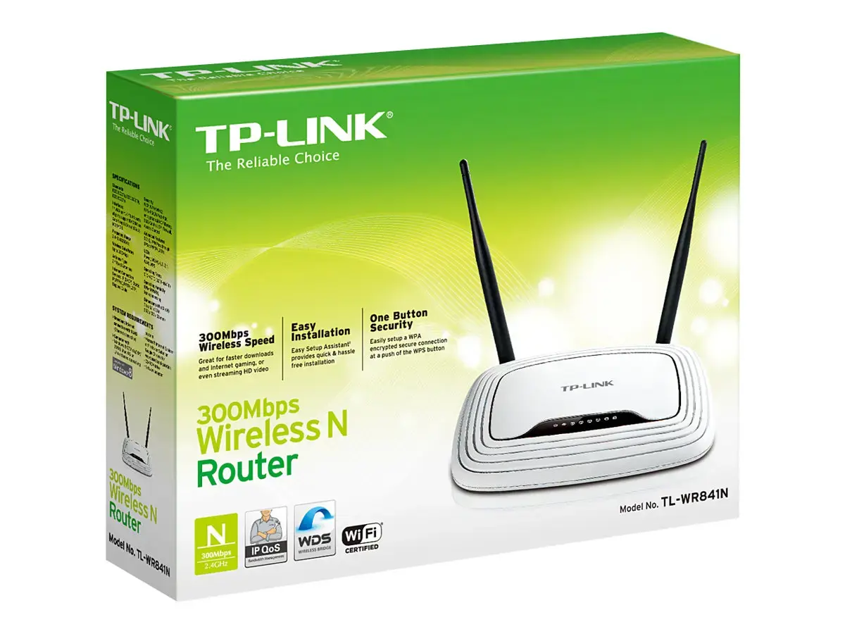 "TP-Link" 300Mbps belaidis N Wi-Fi maršrutizatorius, "Wi-Fi 4" (802.11n), vienos juostos (2,4 GHz), Ethernet LAN, 4G, juodas, baltas, stalinis maršrutizatorius