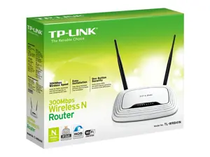 "TP-Link" 300Mbps belaidis N Wi-Fi maršrutizatorius, "Wi-Fi 4" (802.11n), vienos juostos (2,4 GHz), Ethernet LAN, 4G, juodas, baltas, stalinis maršrutizatorius