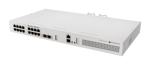 MikroTik | Cloud Router Switch with RouterOS L5, racmount case | CRS418-8P-8G-2S+RM