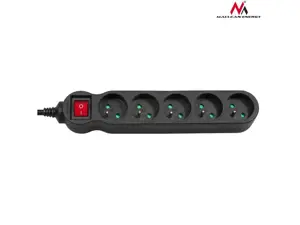 Maitinimo juosta 5g 5m MCE185 2300W juoda