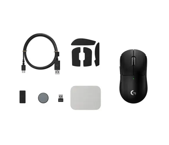 Logitech G PRO X SUPERLIGHT 2c Belaidė žaidimų pelė, RF Wireless, 44000 DPI, Juoda