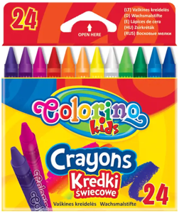 Vaškinės kreidelės, Colorino, 24 spalvų