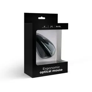 GEMBIRD MUS-ERGO-01 Gembird Ergonomiška 6 mygtukų optinė pelė MUS-ERGO-01, 3200 DPI, USB, juoda