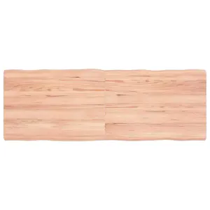 Stalviršis, šviesiai rudas, 140x50x(2-4) cm, medienos masyvas