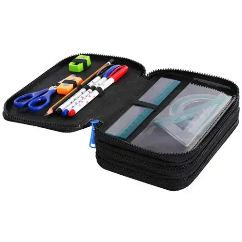 Forminis trijų skyrių penalas su priedais CoolPack Jumper 3 FOOTBALL