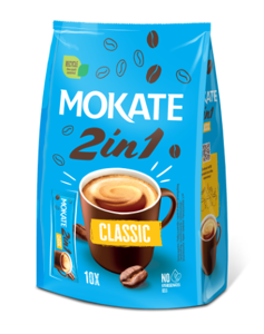 Kavos gėrimas MOKATE 2in1 Classic, maišelyje, 10 x 8g