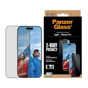 PanzerGlass Screen protector | Apple | iPhone 17 Pro | Glass | Transparent | Ultra-Wide Fit w. Easy…