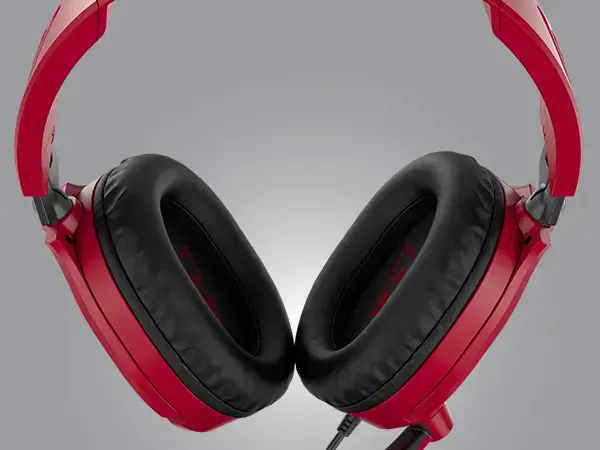"Turtle Beach Recon 70" žaidimų ausinės, skirtos "Nintendo Switch", laidinės, žaidimų, 20 - 20000 Hz, 571,5 g, ausinės, juodos, raudonos spalvos