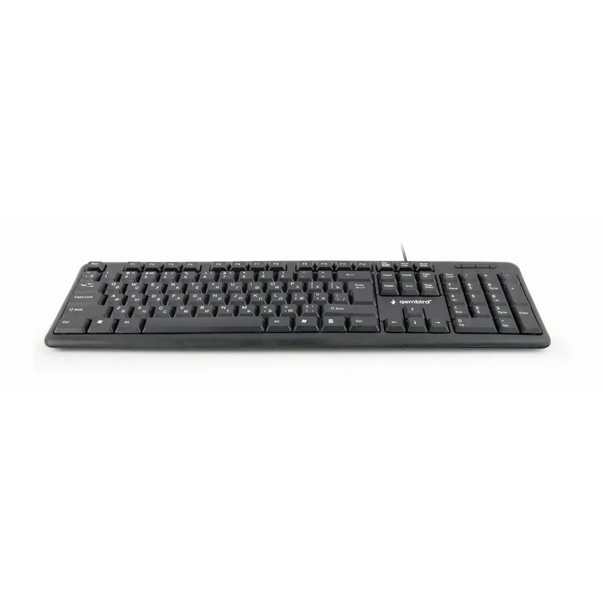 GEMBIRD KB-U-103-RU Klaviatūra Gembird KB-U-103, USB 1,4 m, standartinio dydžio, RU išdėstymo
