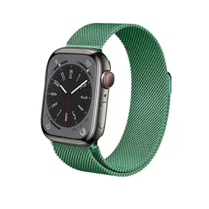 "Crong Milano" plieninis laikrodis "Apple Watch" 42/44/45 mm (smaragdo žalumo)