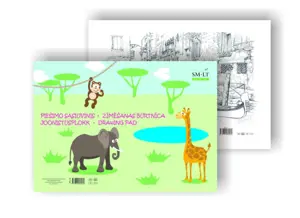 Piešimo sąsiuvinis SMLT, A4, 120 g, klijuotas, (20)  0708-202