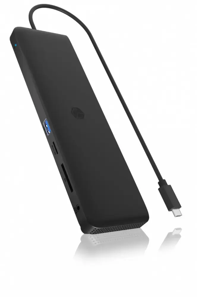 "ICY BOX IB-DK2116-C" daugiafunkcinė nešiojamųjų ir asmeninių kompiuterių prijungimo stotelė