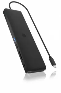 "ICY BOX IB-DK2116-C" daugiafunkcinė nešiojamųjų ir asmeninių kompiuterių prijungimo stotelė