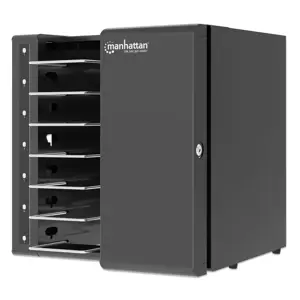 Manhattan Laptop Charging Cabinet Desktop via USB-C 16" 7-bay via USB-C 65W, Suitable for USB-C lap…