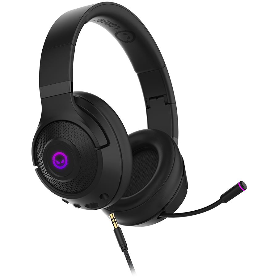 Lorgar Noah 701, žaidimų ausinės su mikrofonu, 2.4G+ BT 5.0 Realtek 8763, baterija 1000 mAh, C tipo įkrovimo kabelis 0,8 m, garso kabelis 1,5 m, dydis: 195*185*80 mm, 0,28 kg. Juoda