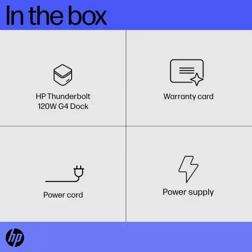 "HP Thunderbolt 120W G4" nešiojamojo kompiuterio dokas (LT)