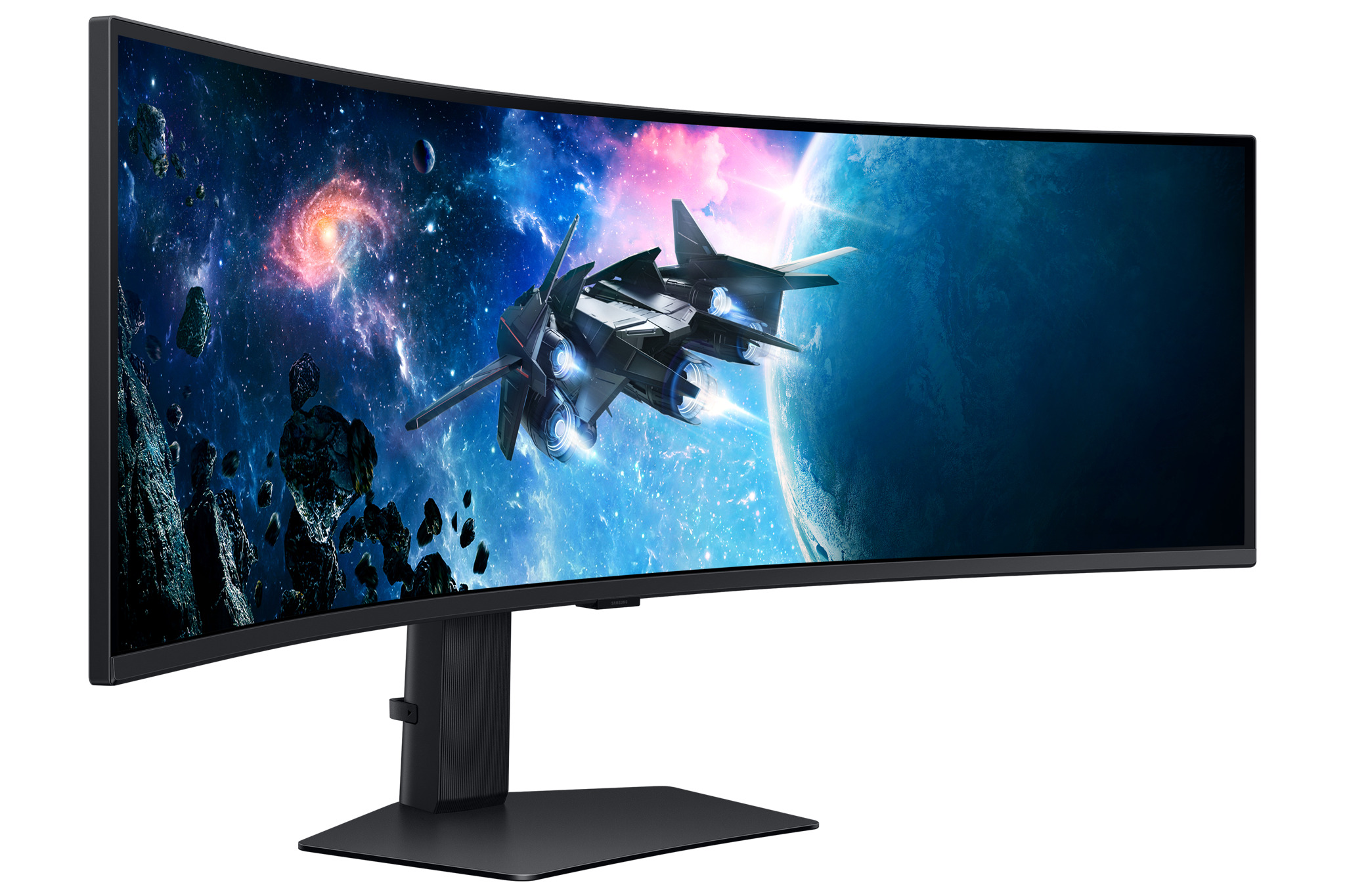 Samsung G95C, 124.5 cm (49"), 5120 x 1440 pixels, Dual QHD, LED, 1 ms, Black
