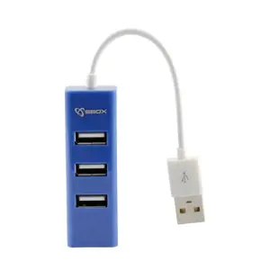 Sbox H-204 USB 4 prievadų USB šakotuvas mėlyna mėlyna