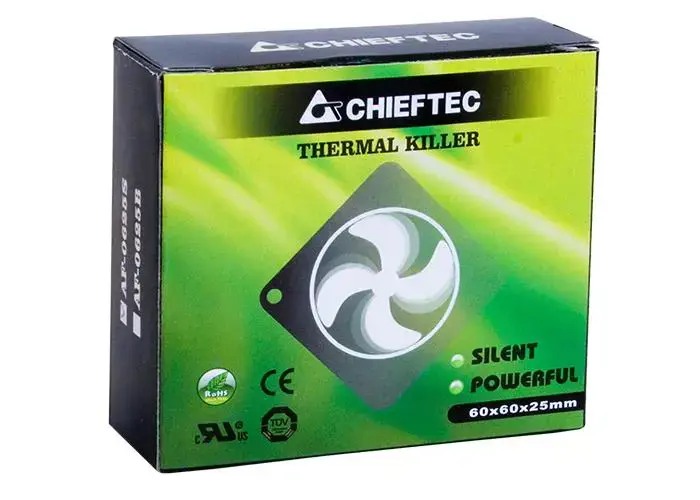 Chieftec AF-0625S computer cooling system Computer case Fan Black
