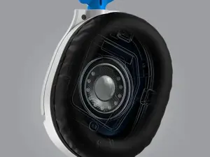 "Turtle Beach Recon 70" žaidimų ausinės PS5, PS4 ir PS4 Pro, laidinės, žaidimų, 20-20000 Hz, 571,5 g, ausinės, juodos, mėlynos, baltos spalvos