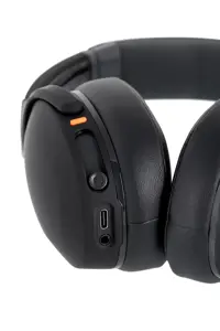 "Skullcandy" belaidės ausinės "Crusher Evo" su ausinėmis, galvos juosta, mikrofonu, tikra juoda spalva