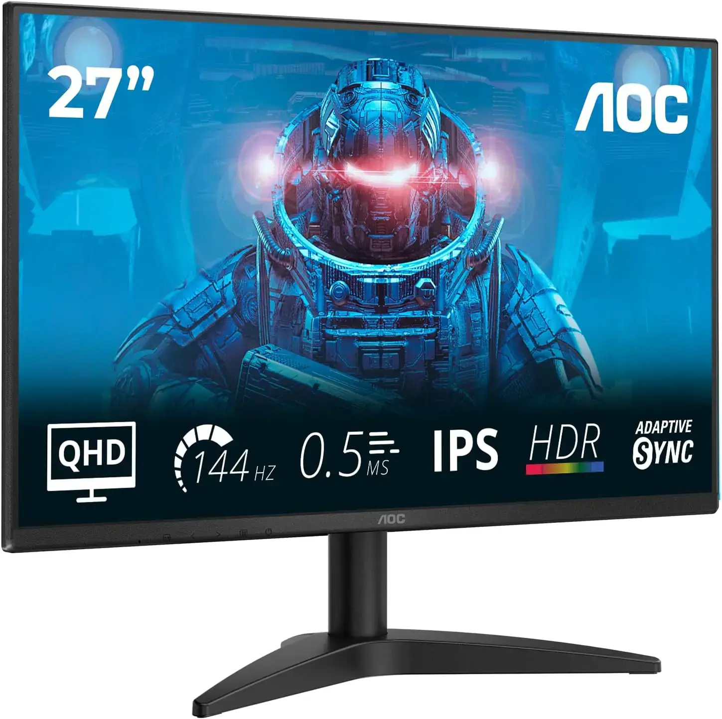 AOC | Q27B36X | 27 " | IPS | QHD | 16:9 | 144 Hz | 4 ms | 2560 x 1440 pixels | 300 cd/m² | HDMI ports quantity 1 | Black