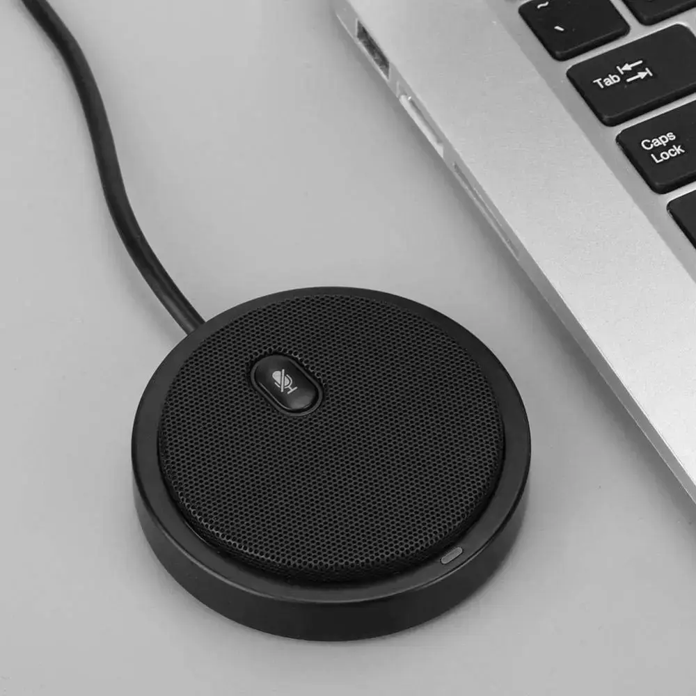 TECHLY Daugiakryptis USB konferencijų mikrofonas su nutildymo mygtuku
