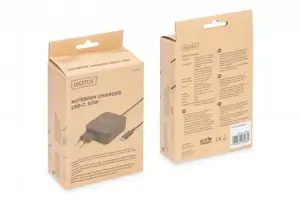 DIGITUS nešiojamojo kompiuterio įkroviklis USB-C maitinimo šaltinis 65W PD3.0