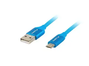 LANBERG CA-USBM-20CU-0018-BL "Lanberg" kabelis "Premium Quick Charge 3.0", USB Micro-B(M)->A(M) 1,8…