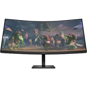 HP OMEN 34c WQHD Curved Gaming Monitor - 34" 3440 x 1440 WQHD 400-nit 165Hz AG, VA, 2x HDMI/Display…