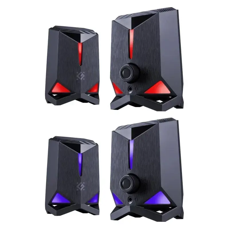 Speakers Defender Rocket 2.0 6w LED USB, black