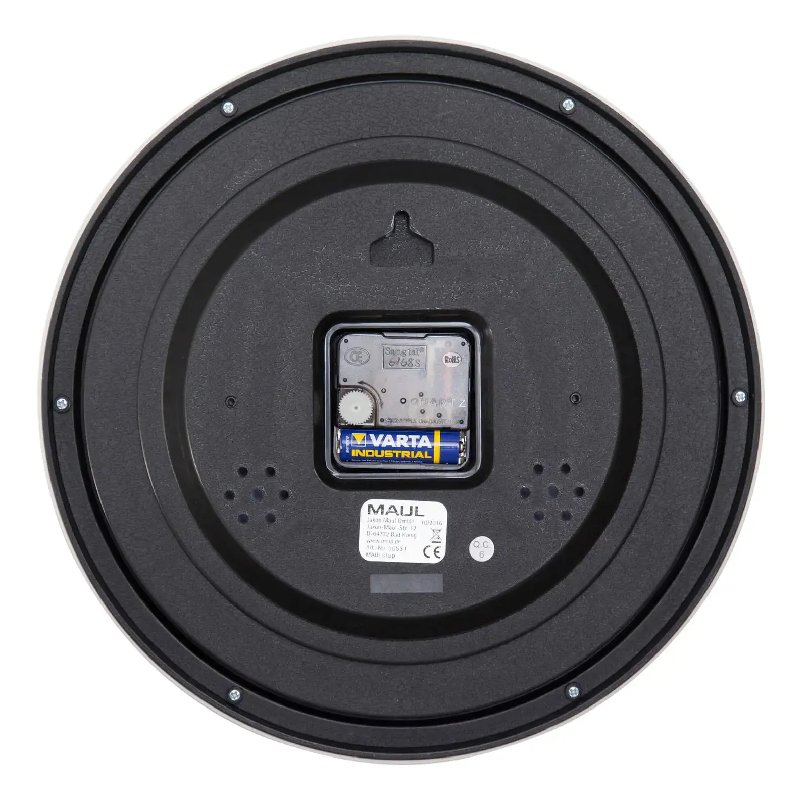 Sieninis laikrodis MAUL Step, skersmuo 30 cm, sidabro sp.