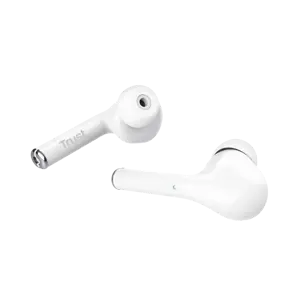 "Trust Nika", "True Wireless Stereo" (TWS), skambučiai / muzika, 20 - 20000 Hz, 5 g, ausinės, baltos spalvos