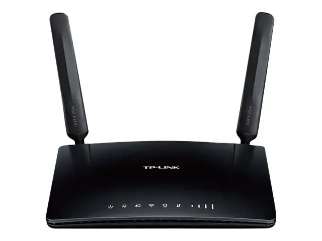 TP-Link 300 Mbps belaidis N 4G LTE maršrutizatorius, "Wi-Fi 4" (802.11n), vienos juostos (2,4 GHz), Ethernet LAN, 3G, juodas, stalinis maršrutizatorius