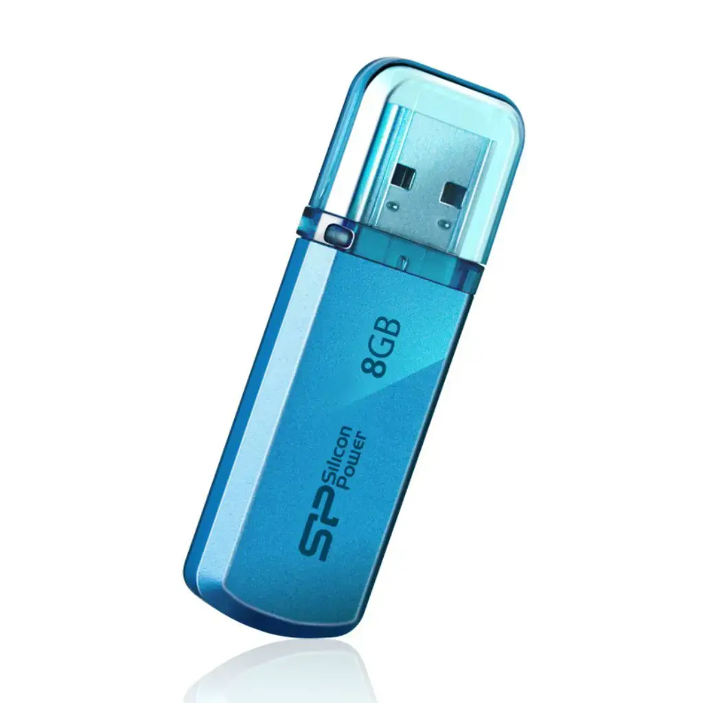 SILICONPOW SP008GBUF2101V1B Silicon Power memory USB Helios 101 8GB USB 2.0 Blue