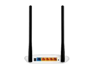 "TP-Link" 300Mbps belaidis N Wi-Fi maršrutizatorius, "Wi-Fi 4" (802.11n), vienos juostos (2,4 GHz), Ethernet LAN, 4G, juodas, baltas, stalinis maršrutizatorius