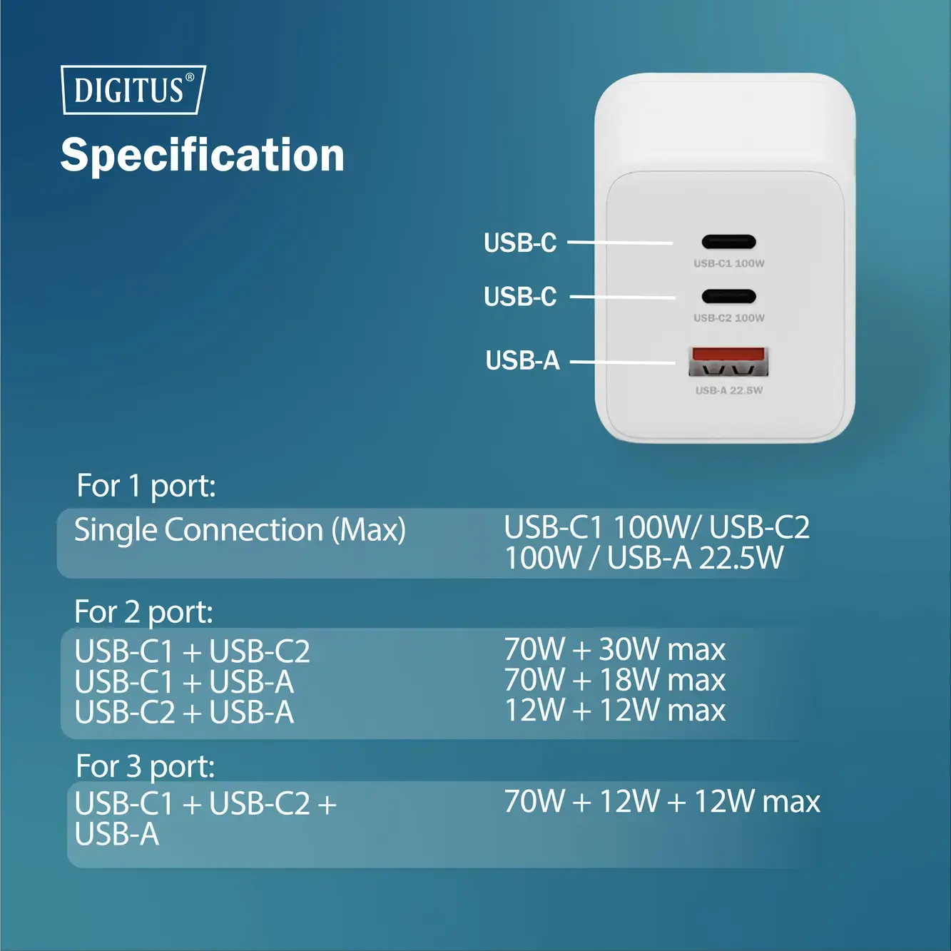 Digitus Battery charger, 100W | DA-10304