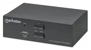MANHATTAN KVM jungiklis DisplayPort/USB 2x1 4K 60Hz