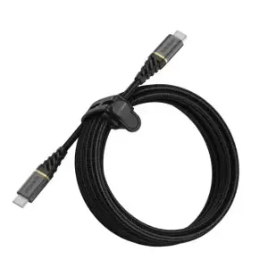 "OTTERBOX" AUKŠČIAUSIOS KOKYBĖS USB C-C 3 M ILGIO GREITOJO ĮKROVIMO KABELIS, JUODAS